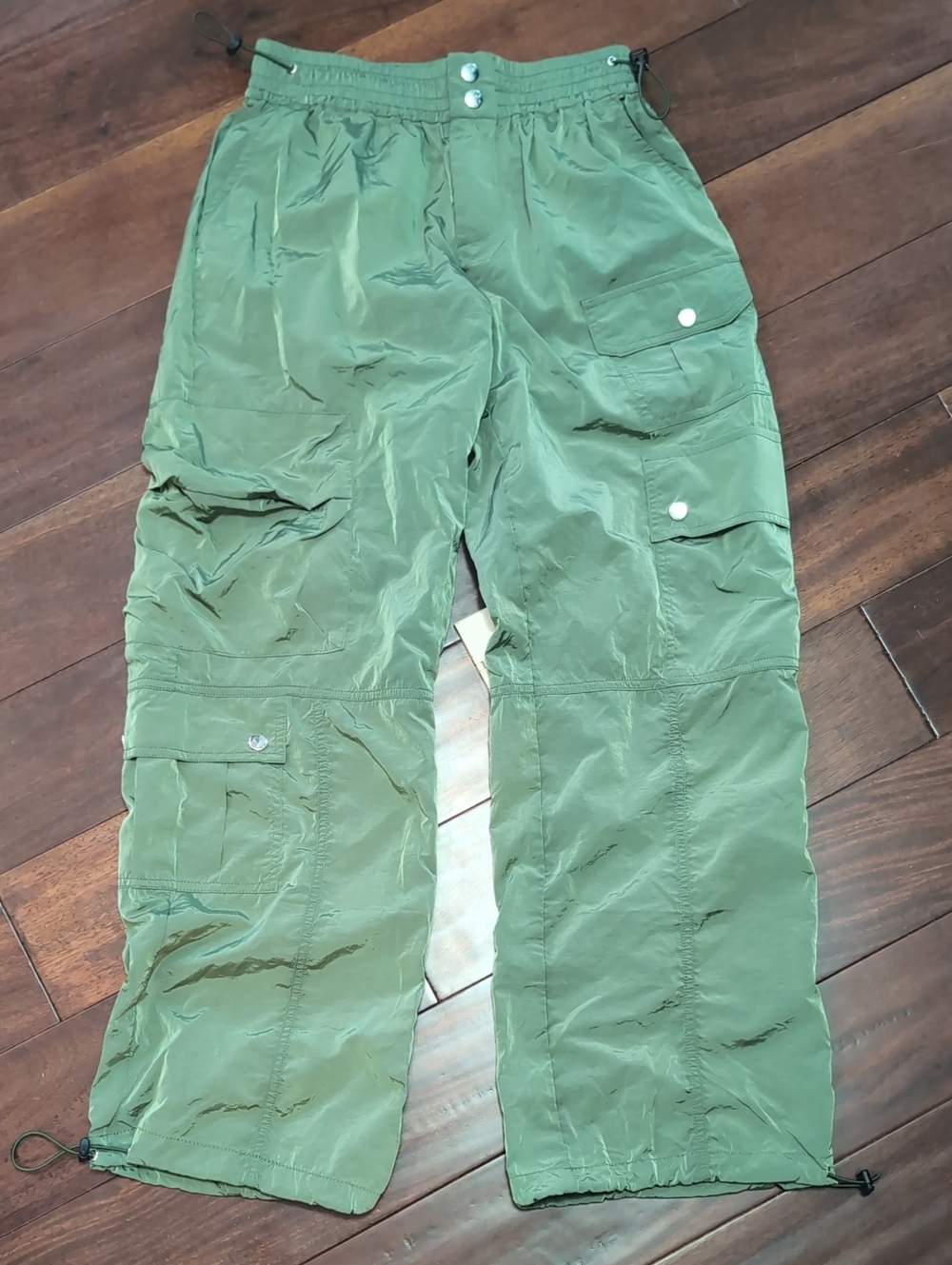 Women’s Olive Green Cargo Track Pants